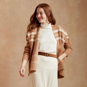 Banana Republic Plaid Open-Front Cardigan